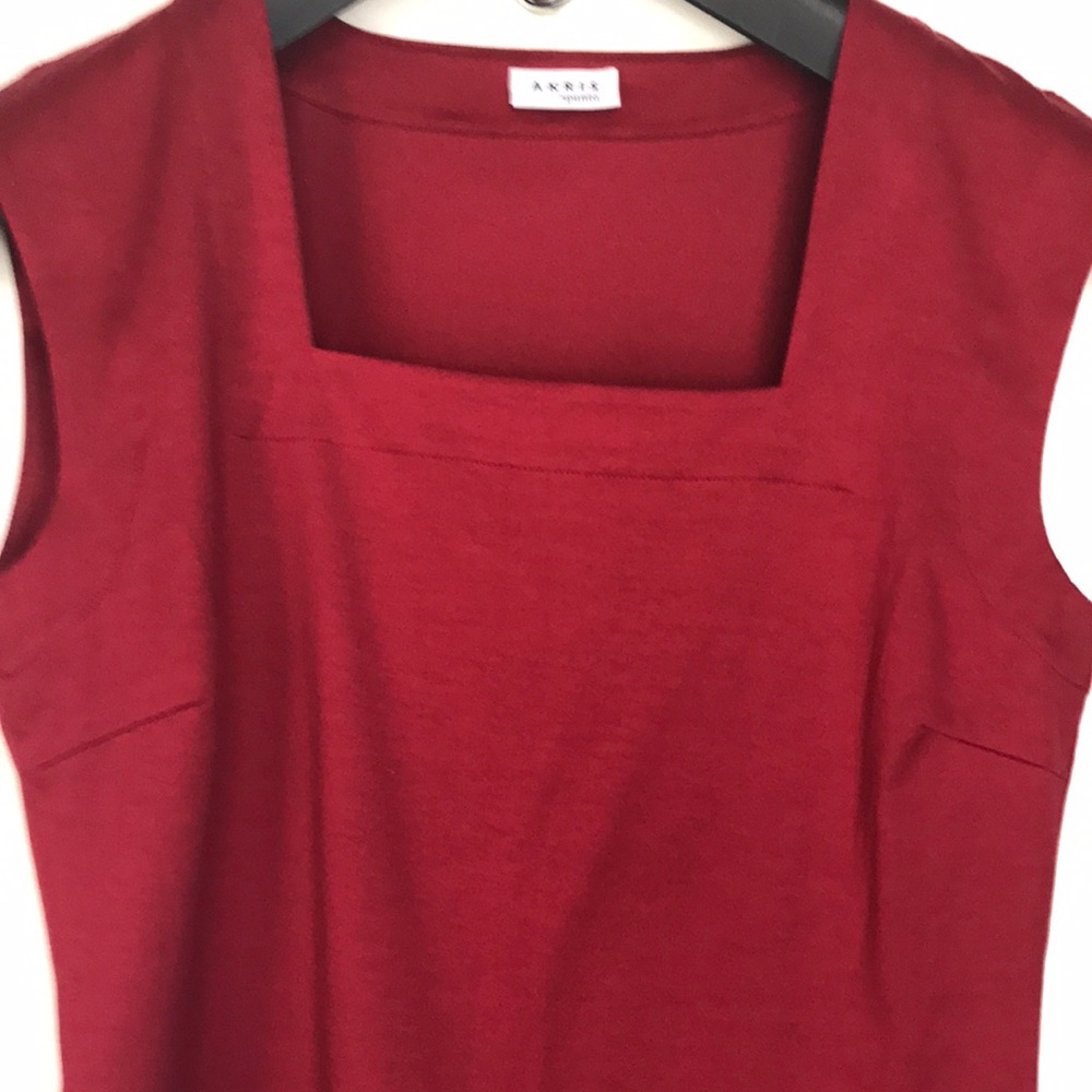 Akris Red Sleeveless Top
